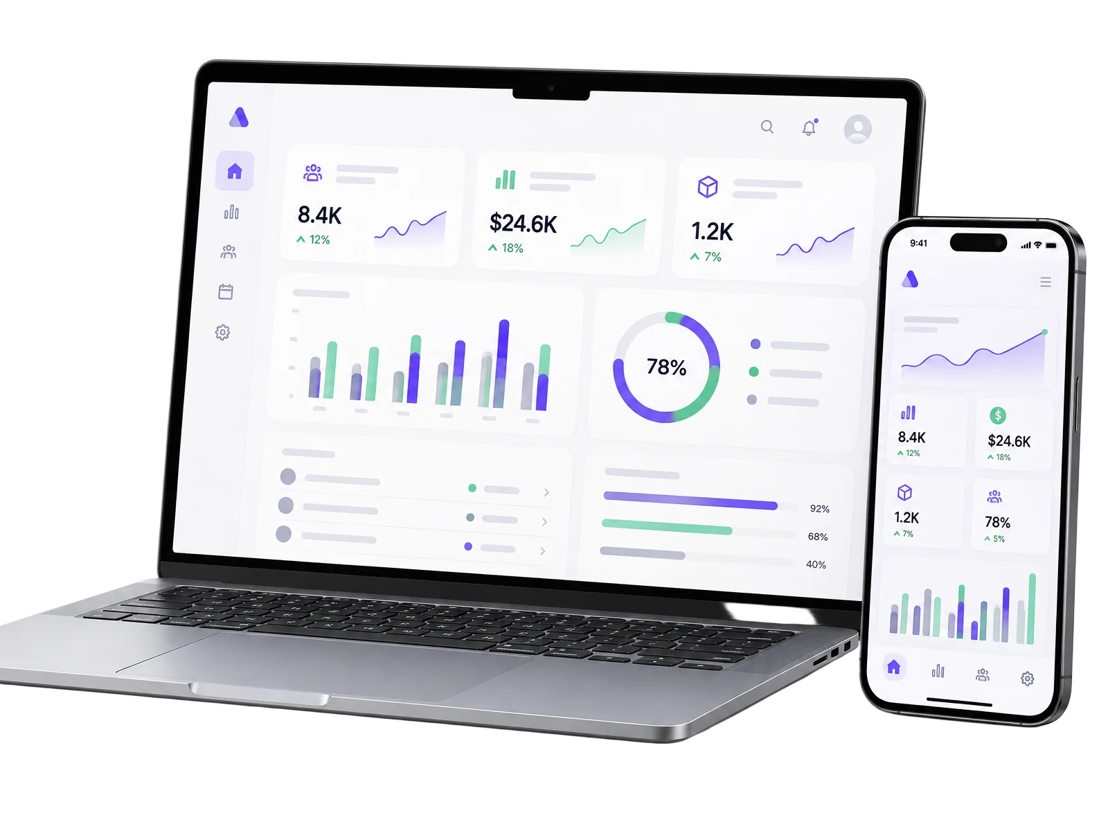 Notion Viora on laptop and smartphone